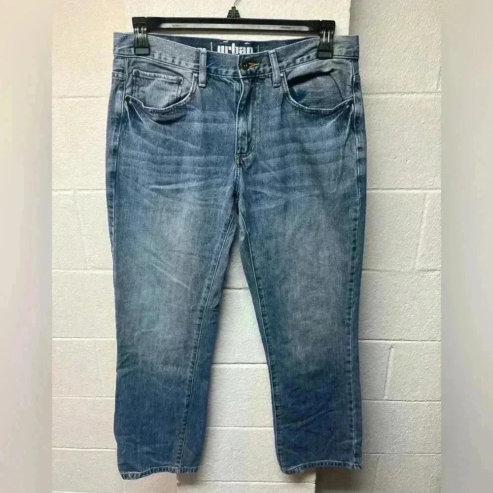 Urban pipeline light wash denim